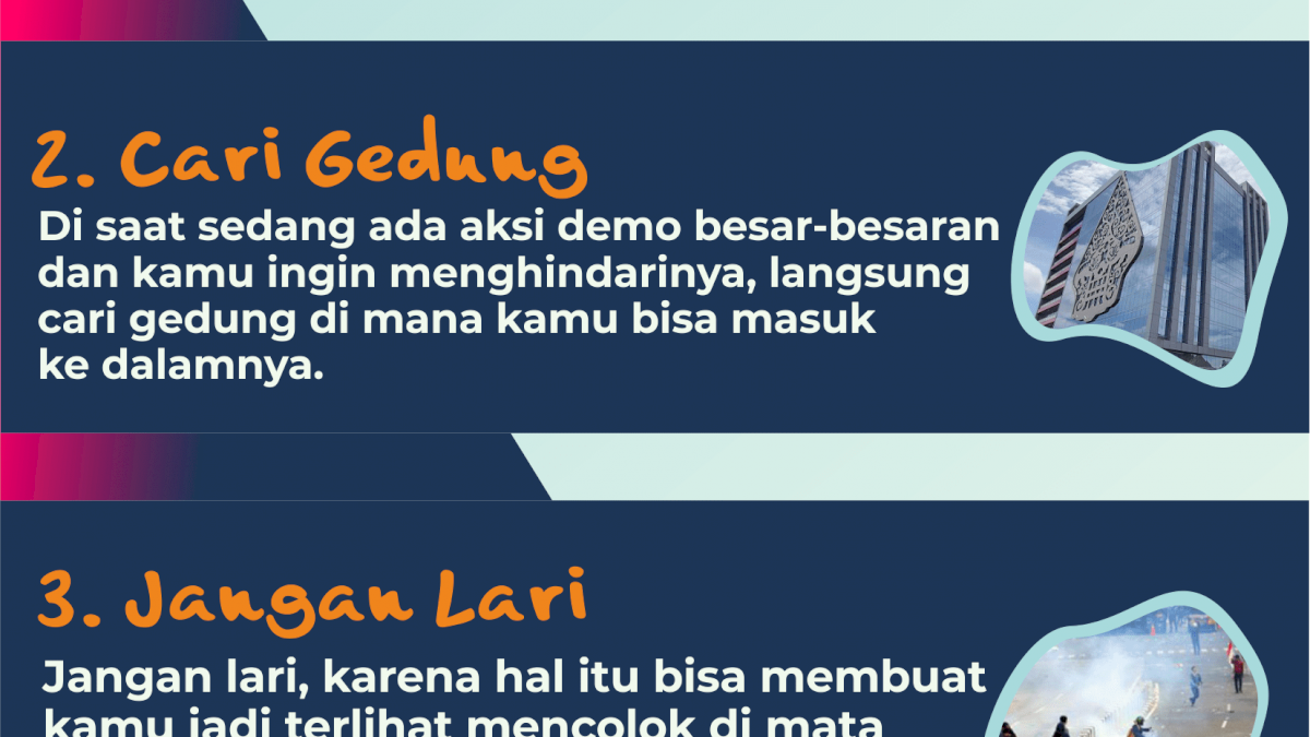 INFOGRAFIK: 4 Tips Agar Selamat Saat Ada Unjuk Rasa Besar-besaran