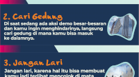 INFOGRAFIK: 4 Tips Agar Selamat Saat Ada Unjuk Rasa Besar-besaran