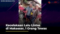 VIDEO: Kecelakaan Lalu Lintas di Makassar, 1 Orang Tewas