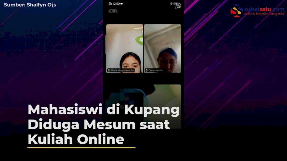 VIDEO: Mahasiswi di Kupang Diduga Mesum saat Kuliah Online