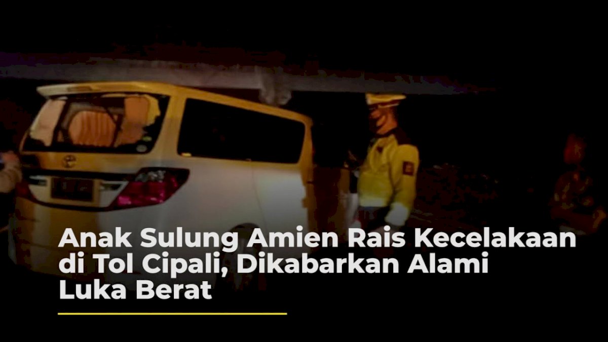 VIDEO: Anak Sulung Amien Rais Kecelakaan di Tol Cipali, Dikabarkan Alami Luka Berat