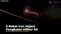 VIDEO: 6 Roket Iran Hujani Pangkalan Militer AS