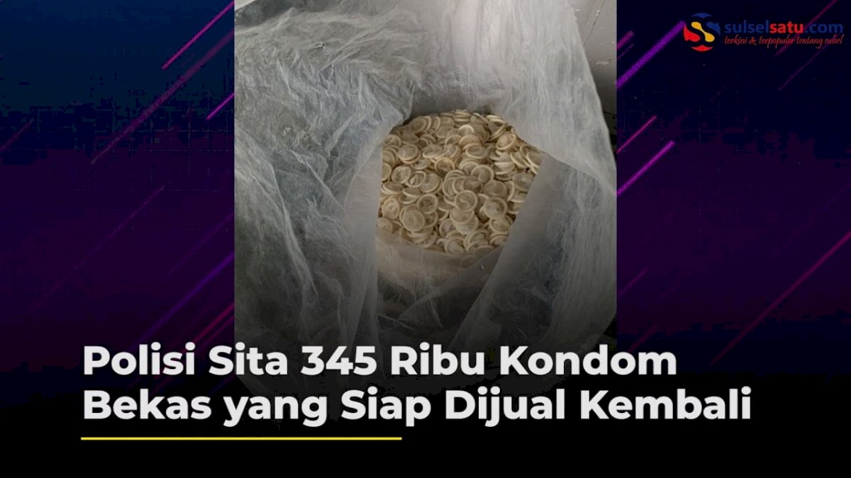 VIDEO: Polisi Sita 345 Ribu Kondom Bekas yang Siap Dijual Kembali
