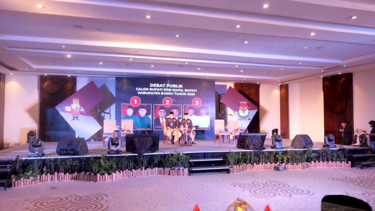 Dua Paslon Tak Hadir Debat Kandidat, KPU Barru Pastikan Beri Sanksi