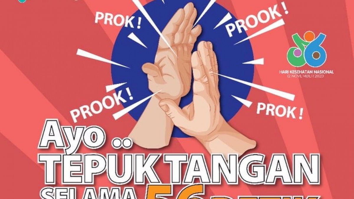 Hari Kesehatan Nasional 2020, Kemenkes Ajak Tepuk Tangan 56 Detik