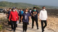 Gubernur Cek Progres Pembangunan Titik Nol dan Pedestrian Kawasan Wisata Bira