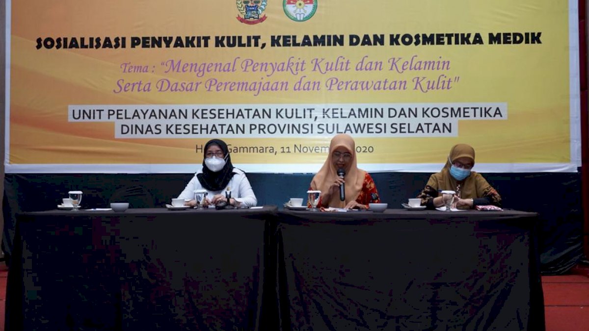 DWP dan UPK4 Dinkes Sulsel Gelar Sosialisasi Penyakit Kulit, Kelamin, dan Kosmetika Medik