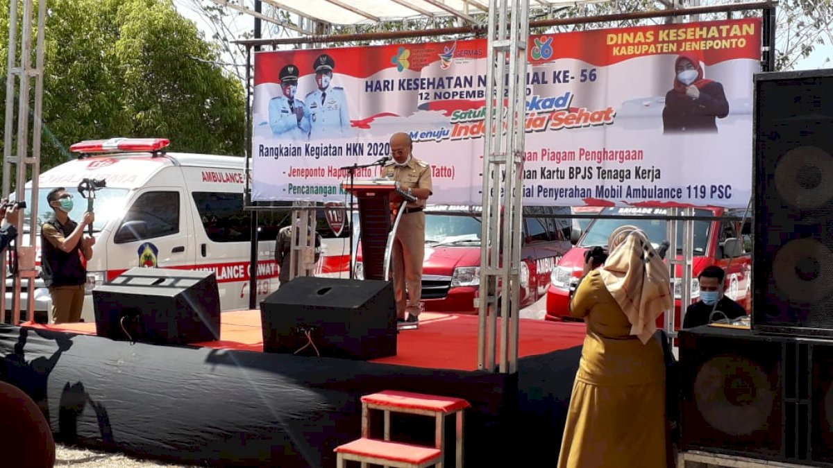 Pada Perayaan HKN ke-56, Bupati Jeneponto Minta Stakholder Tetap Semangat Perangi Covid-19