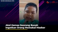 VIDEO: Aksi Gemas Seorang Bocah Ingatkan Orang Memakai Masker