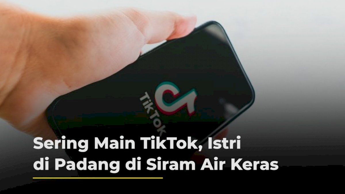 VIDEO: Sering Main TikTok, Istri di Padang di Siram Air Keras