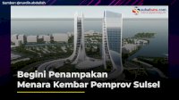 VIDEO: Begini Penampakan Menara Kembar Pemprov Sulsel yang Segera Dibangun