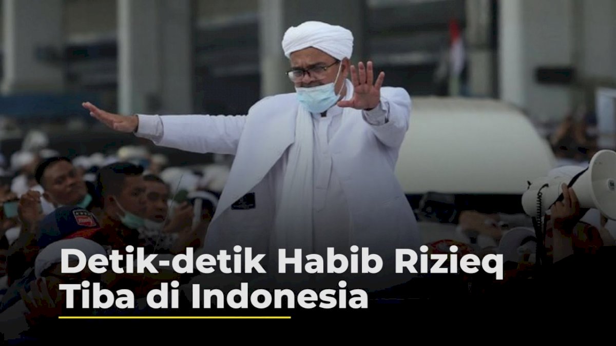 VIDEO: Detik-detik Habib Rizieq Tiba di Indonesia