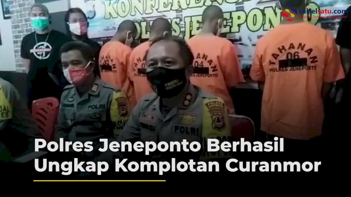 VIDEO: Polres Jeneponto Berhasil Ungkap Komplotan Curanmor, Satu Pelaku Ditembak