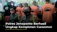 VIDEO: Polres Jeneponto Berhasil Ungkap Komplotan Curanmor, Satu Pelaku Ditembak