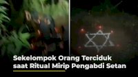VIDEO: Sekelompok Orang Terciduk saat Ritual Mirip Pengabdi Setan