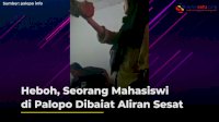VIDEO: Heboh, Seorang Mahasiswi di Palopo Dibaiat Aliran Sesat
