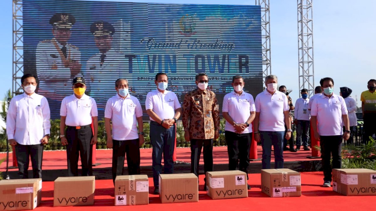 Pjs Bupati Gowa Hadiri Ground Breaking Pembangunan Twin Tower