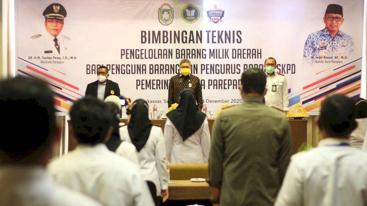 Buka Bimtek Pengelolaan Barang Milik Daerah, Ini Pesan Wali Kota Parepare