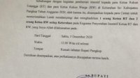 Pemkab Pangkep Serahkan Insentif Ketua RT/RW Jelang Pencoblosan Pilkada