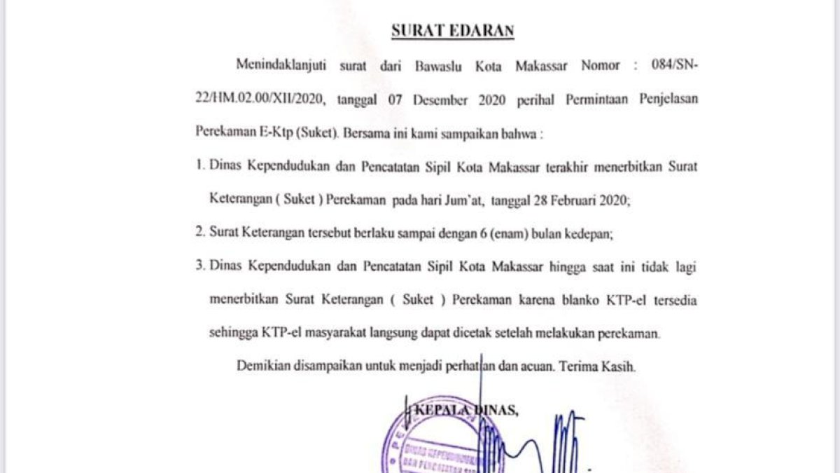 Hati-hati Surat Keterangan Palsu Beredar di TPS Pilkada Makassar