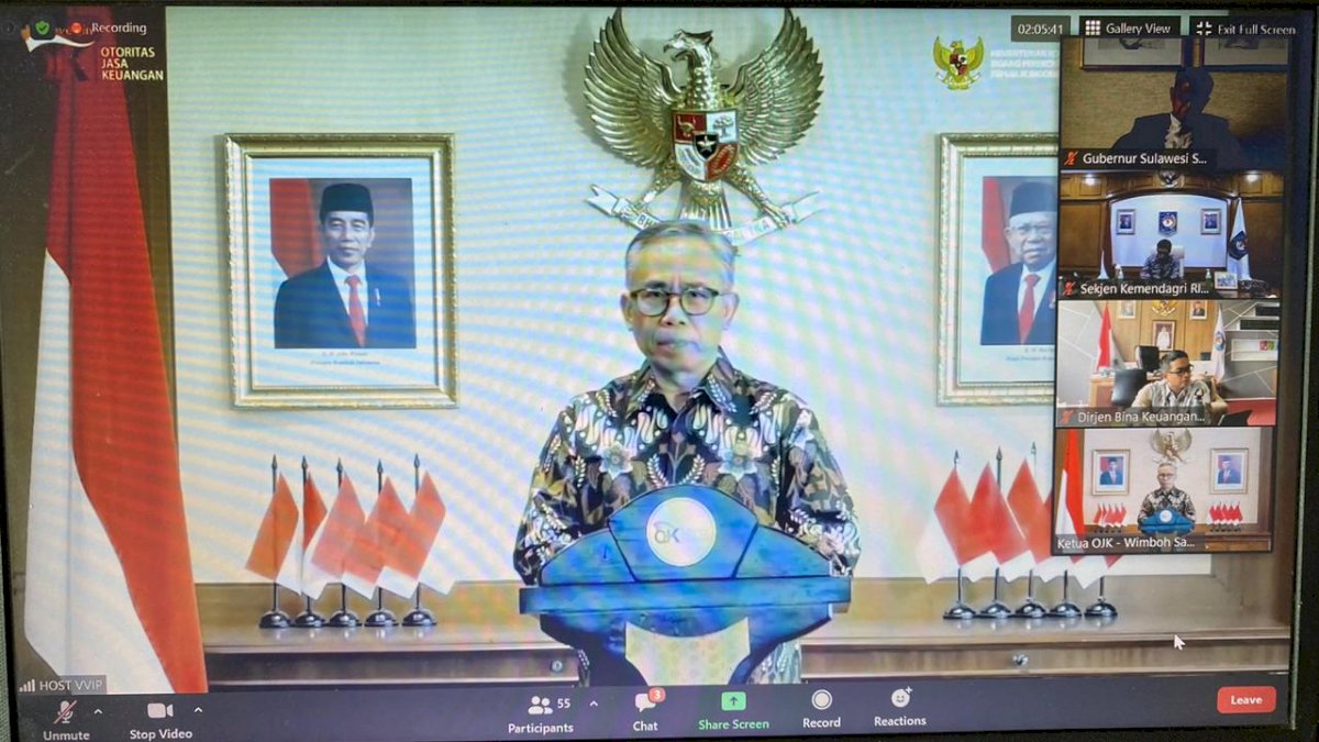 OJK Daulat Nurdin Abdullah Bicara Soal Pemulihan Ekonomi Nasional