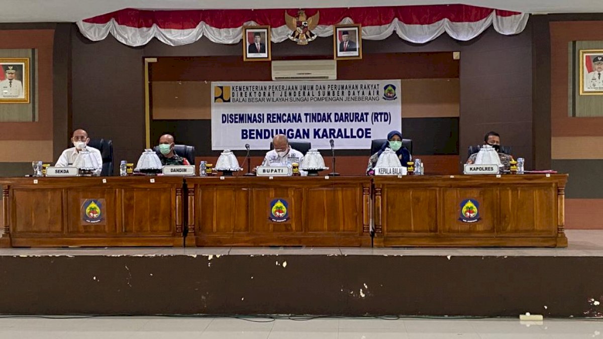 BBWS Pompengan Jeneberang Sosialisasi Rencana Tindak Darurat Bendungan Kareloe