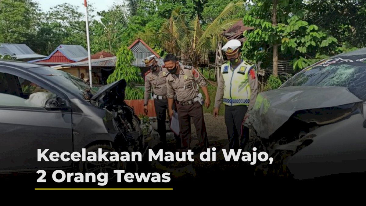 VIDEO: Kecelakaan Maut di Wajo, 2 Orang Tewas