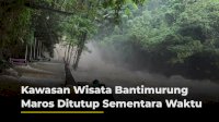 VIDEO: Kawasan Wisata Bantimurung Maros Ditutup Sementara