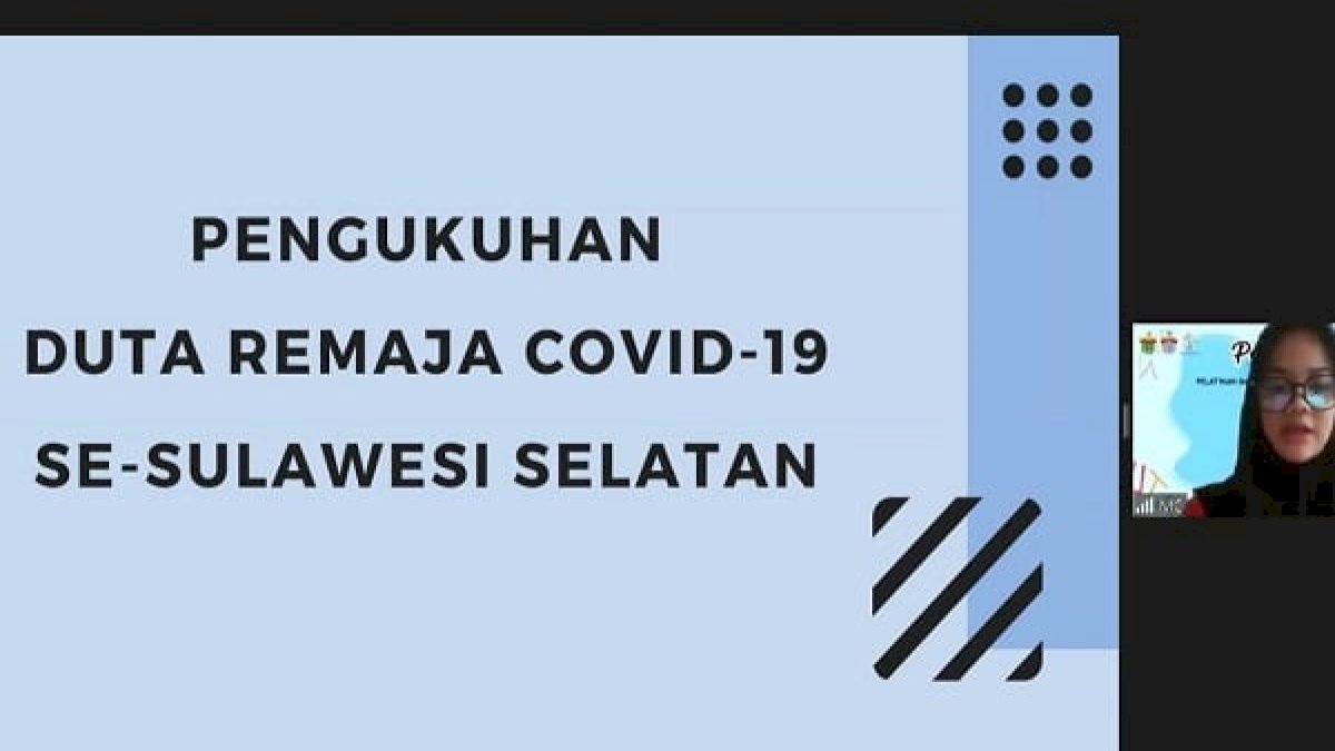 KSR PMI Unhas Kukuhkan Duta Remaja Covid-19 Sulsel