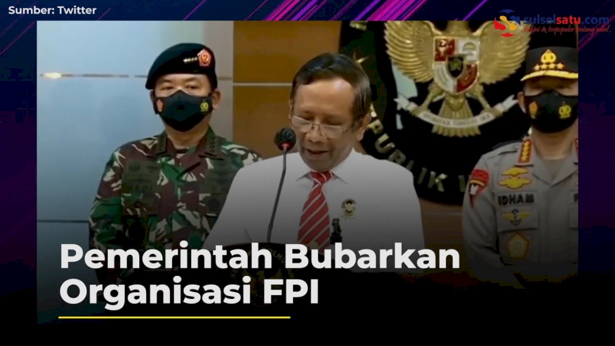 VIDEO: Pemerintah Bubarkan Organisasi FPI