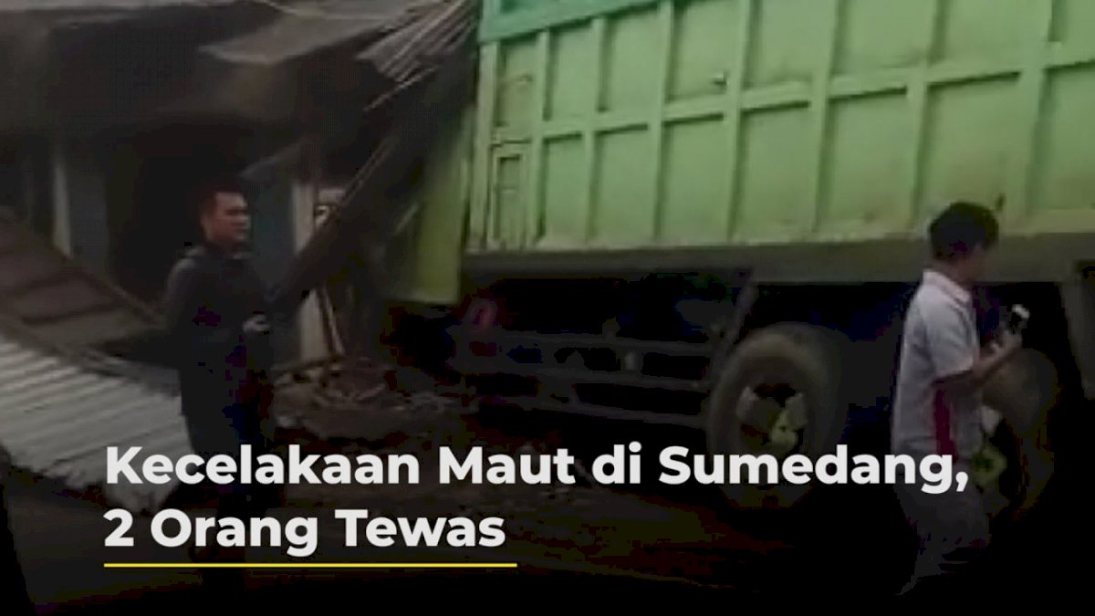 VIDEO: Kecelakaan Maut di Sumedang, 2 Orang Tewas
