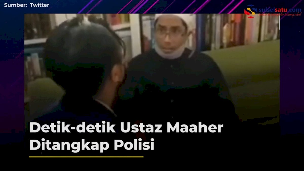 VIDEO: Detik-detik Ustaz Maaher Ditangkap Polisi