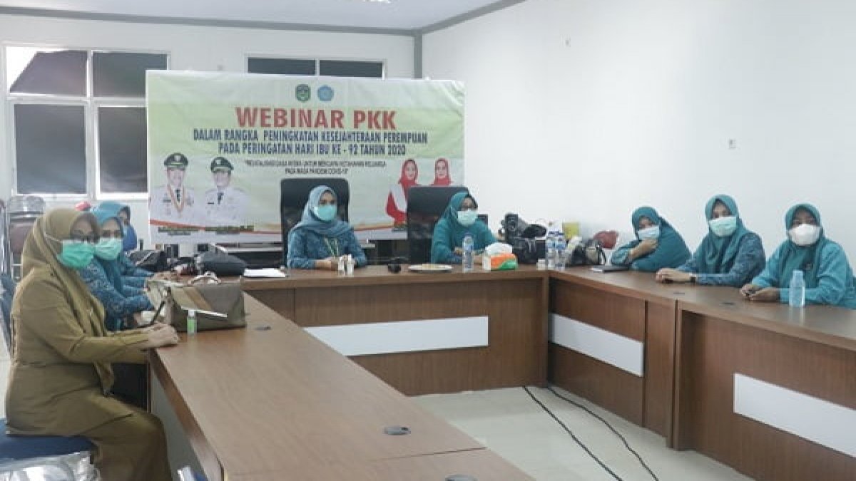 Ikuti Webinar PKK Pusat, PKK Lutim Ungkap Sukses Gelar Rapid Tes