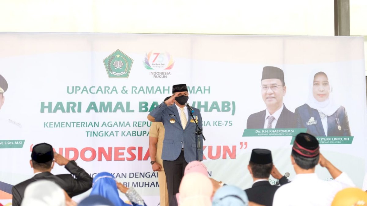 Peringatan HAB ke-75, Bupati Gowa Harap Sinergitas Selalu Terjalin