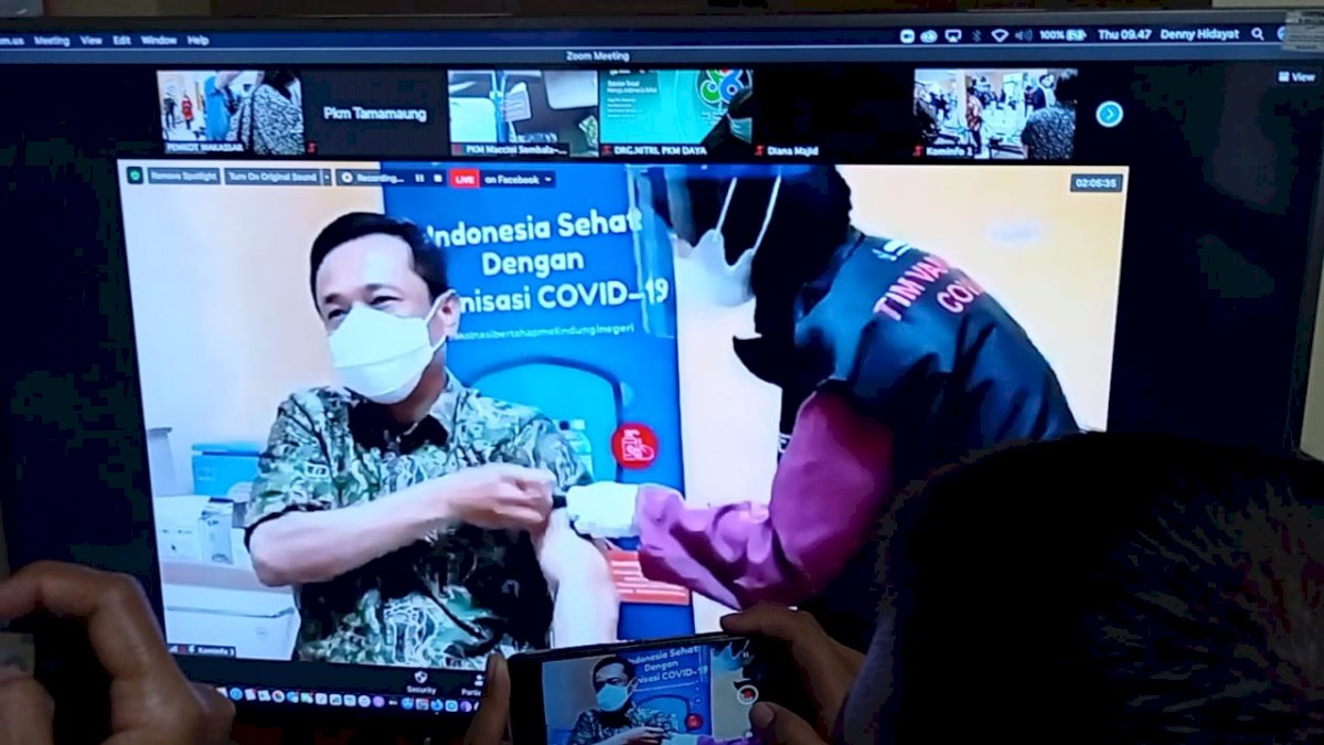 Rudy dan Sejumlah Pejabat Disuntik Vaksin Kedua Pekan Ini