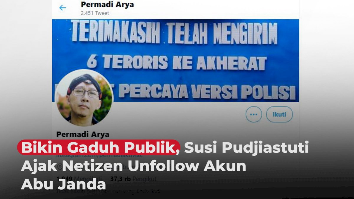 VIDEO: Bikin Gaduh Publik, Susi Pudjiastuti Ajak Netizen Unfollow Akun Abu Janda
