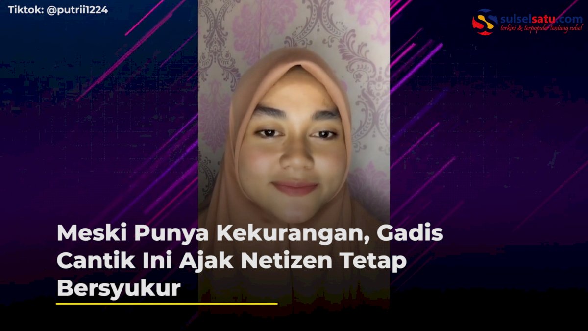 Meski Punya keterbatasan, Gadis Ini Ajak Netizen Tetap Bersyukur dan Tersenyum