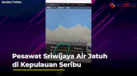 VIDEO: Pesawat Sriwijaya Air Jatuh di Kepulauan Seribu
