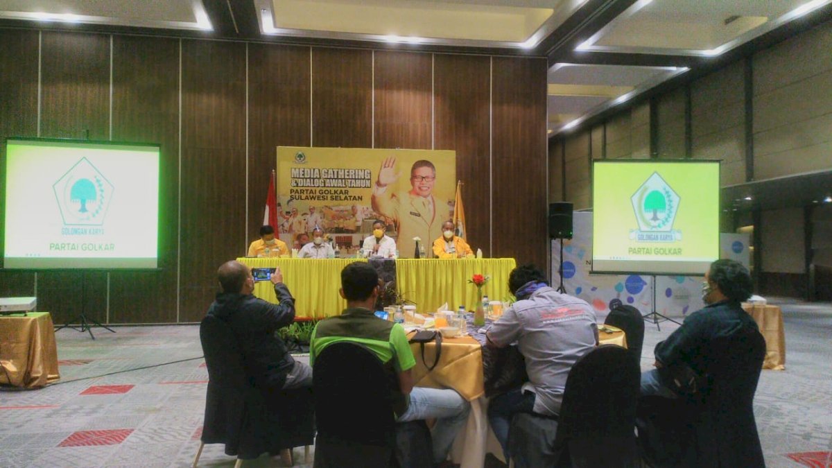 Golkar Sulsel Gelar Dialog Awal Tahun Bersama Awak Media