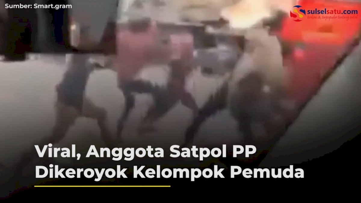 VIDEO: Viral, Anggota Satpol PP Dikeroyok Kelompok Pemuda