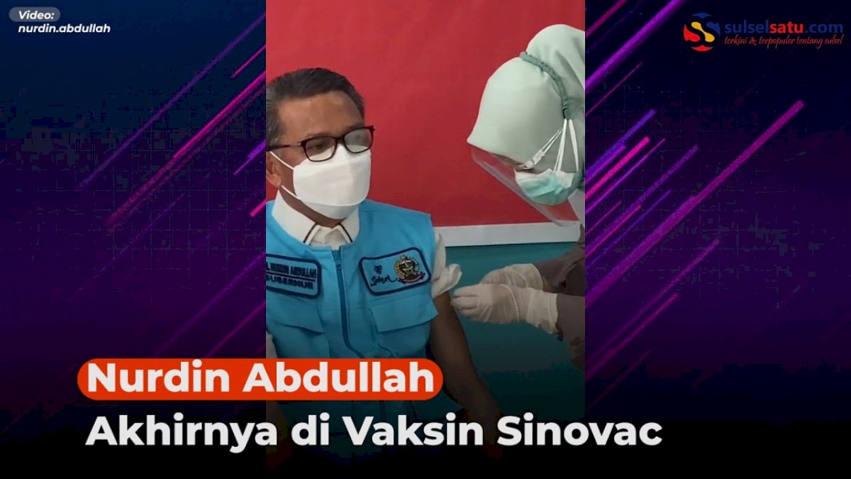 VIDEO: Sempat Tertunda, Nurdin Abdullah Akhirnya di Vaksin Sinovac