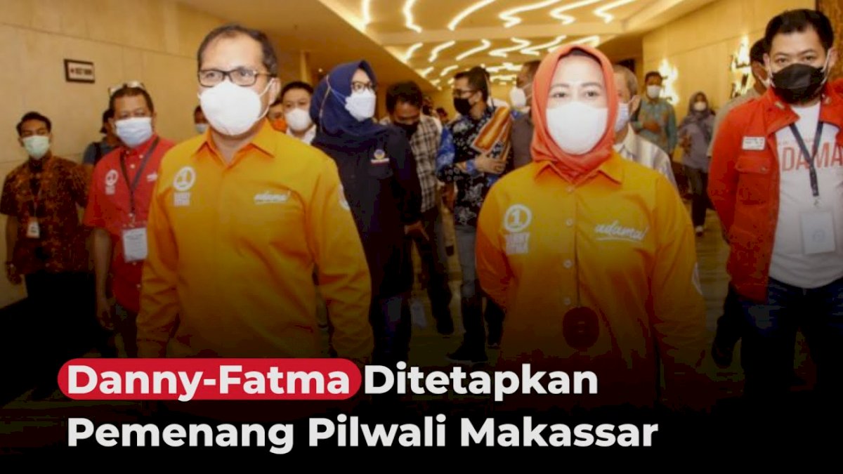 VIDEO: Danny-Fatma Ditetapkan Pemenang Pilwali Makassar