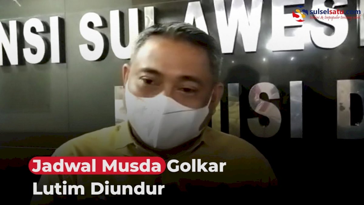 VIDEO: Jadwal Musda Golkar Lutim Diundur