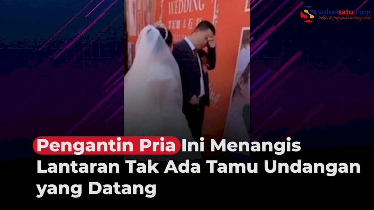 VIDEO: Pengantin Pria Ini Menangis Lantaran Tak Ada Tamu Undangan yang Datang