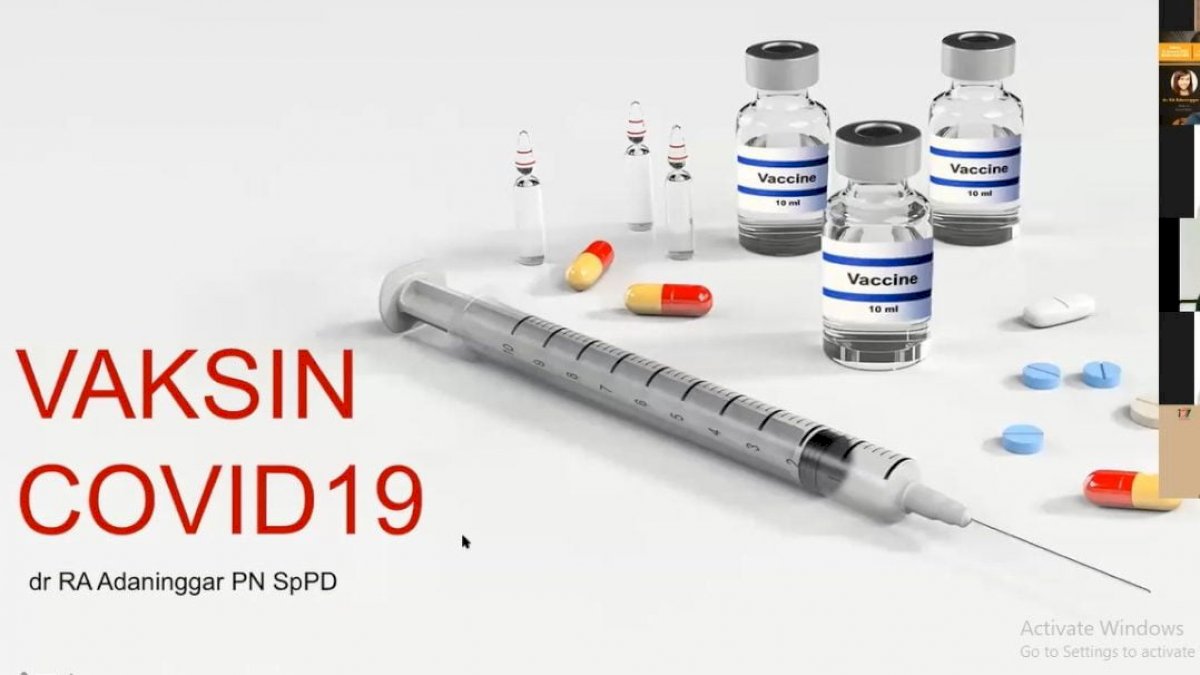 Mahasiswa KKN Unhas Gelar Webinar Efektivitas Vaksin Covid-19