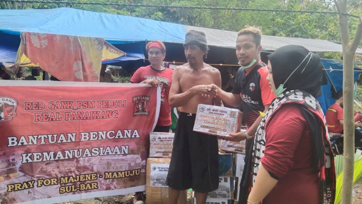 Red Gank Salurkan Bantuan kepada Korban Gempa Sulbar, Segini Jumlahnya