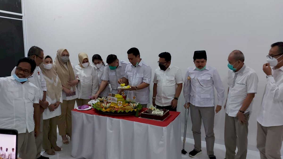 Perayaan HUT Gerindra Sulsel Digelar Sederhana