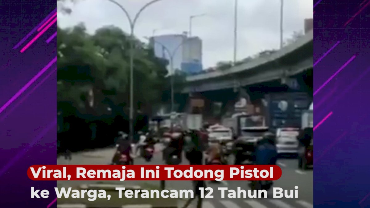 VIDEO: Viral, Remaja Ini Todong Pistol ke Warga, Terancam 12 Tahun Bui