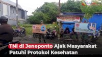 VIDEO: TNI di Jeneponto Ajak Masyarakat Patuhi Protokol Kesehatan