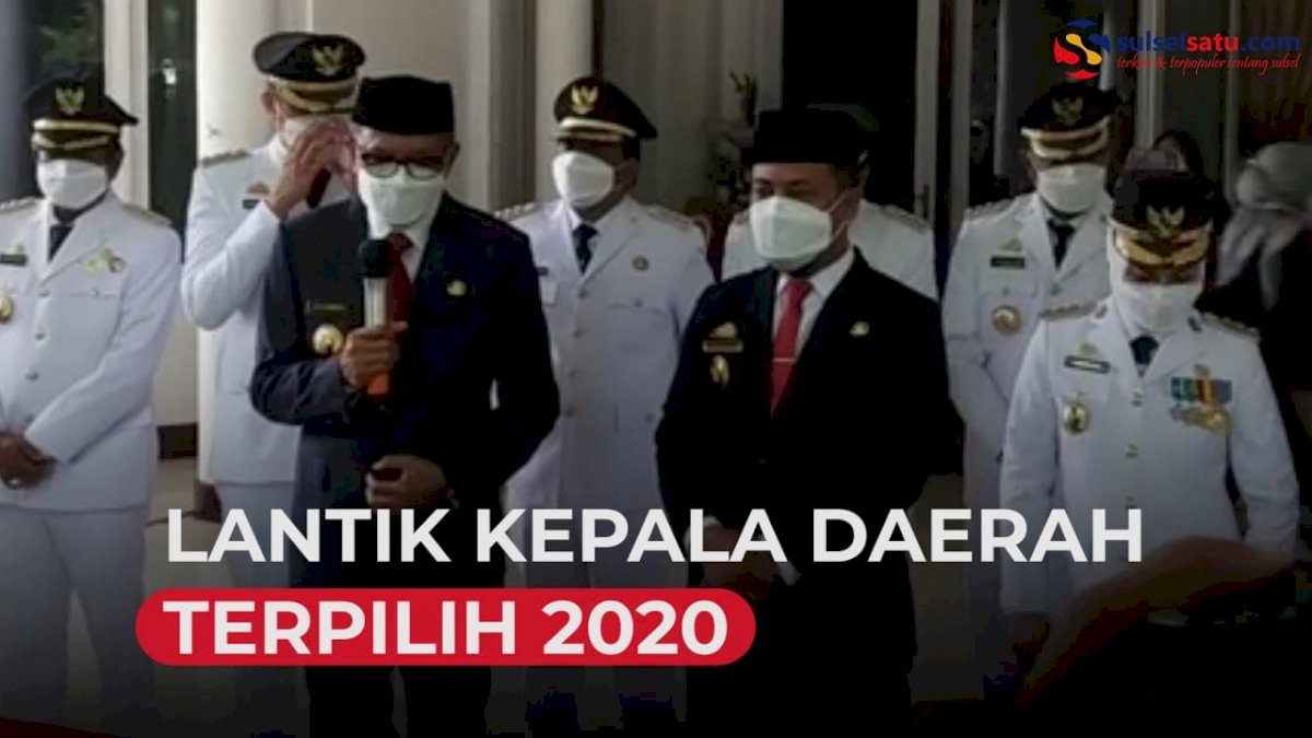 VIDEO: Ini Pesan Nurdin Abdullah Usai Melantik 11 Kepala Daerah Terpilih